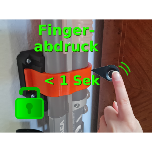 Fingerabdruckschloss/Wandhalterung für dein AEA HP MAX MKI HPM-WH7